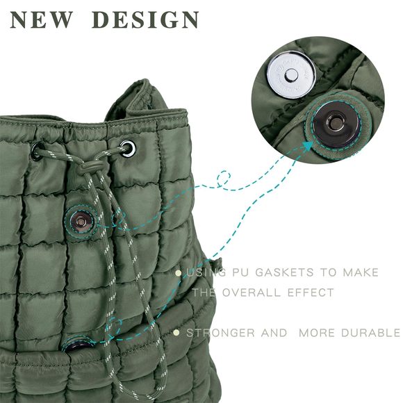 Quilted Backpack, Lhtweht Travel Gym Bag, Hiker Pack Drawstring :^) main image 5